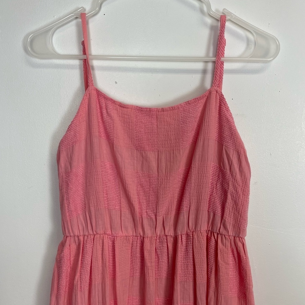 Frnch Maxi Dress Womens Medium Pink Sleeveless Cotton Blend Scoop Back NWT NEW - Picture 3 of 10